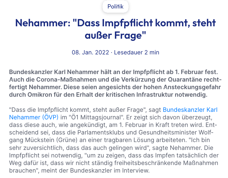 Screenshot der Webseite puls24.at