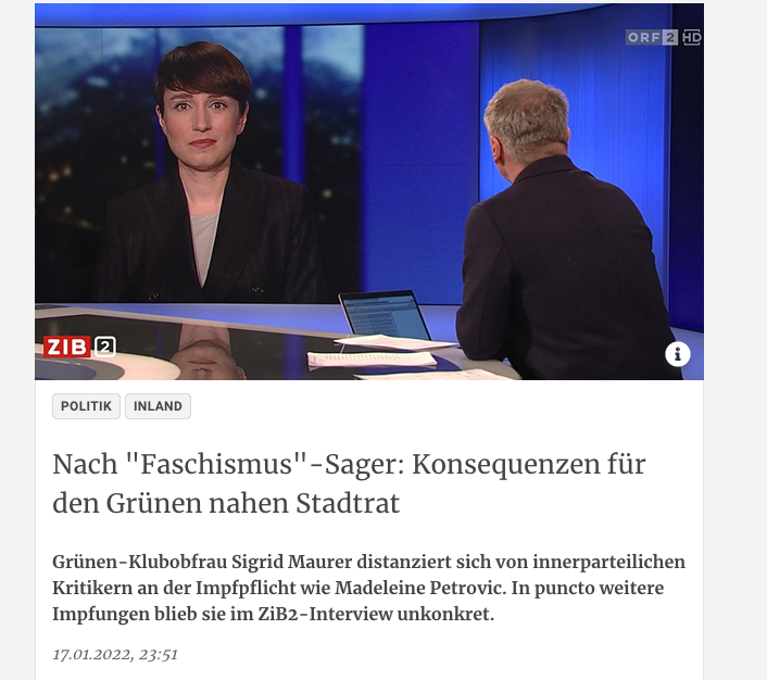 screenshot kurier.at
