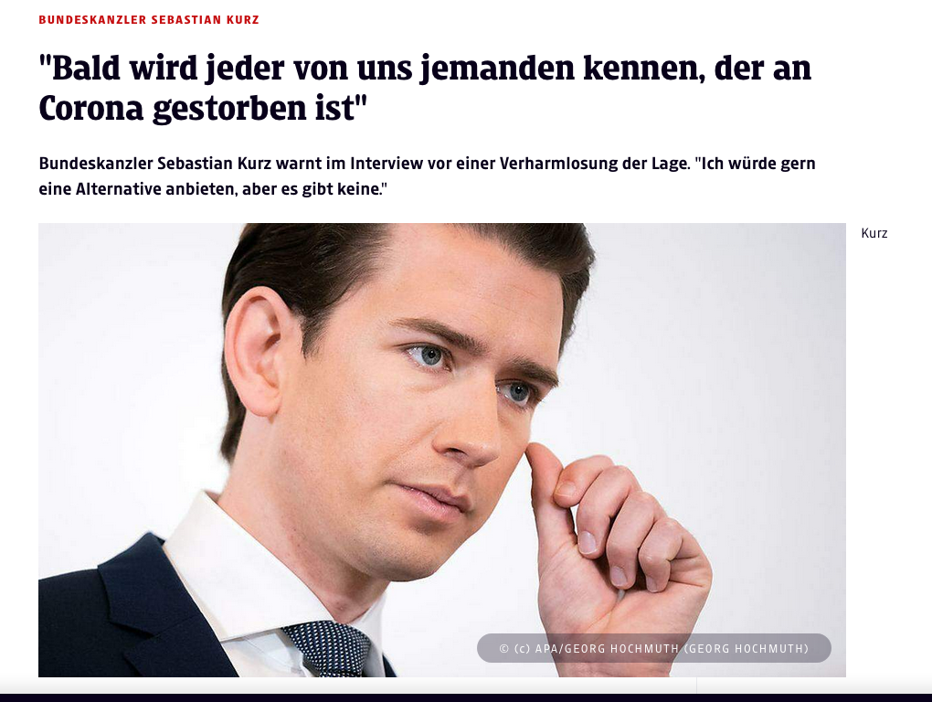 screenshot kleinezeitung.at