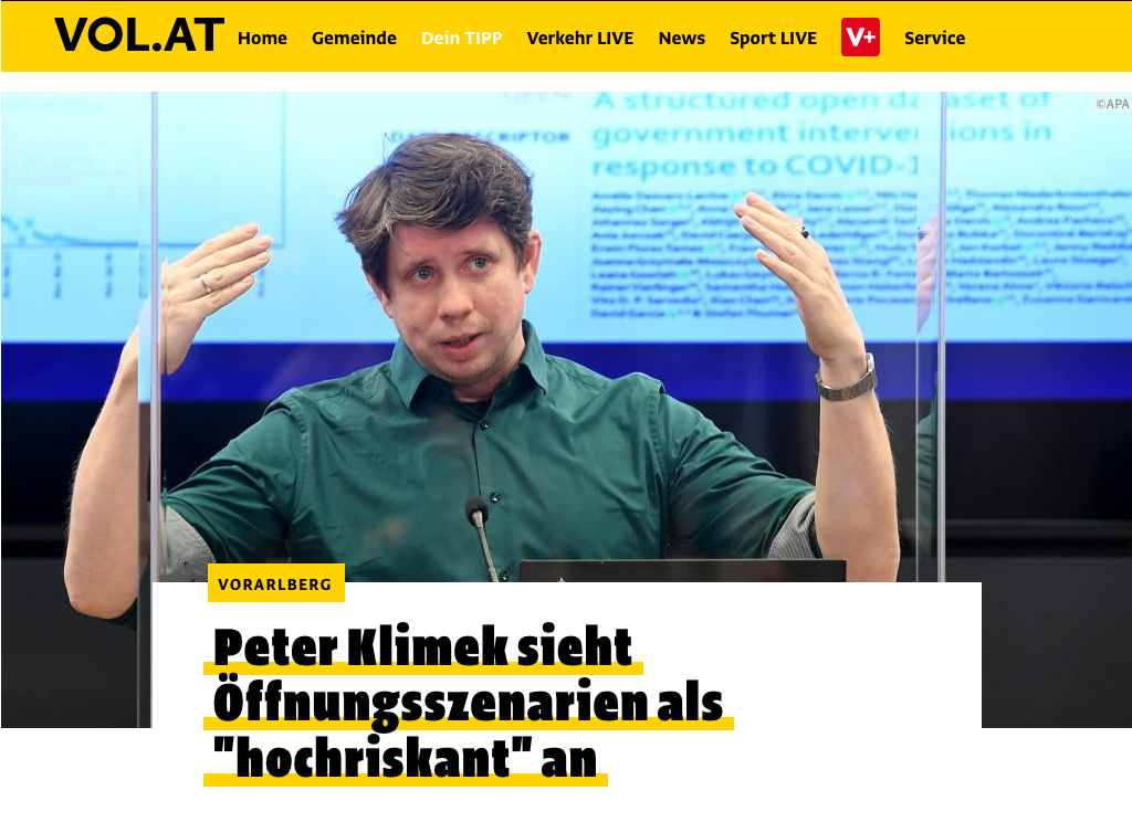 screenshot vol.at