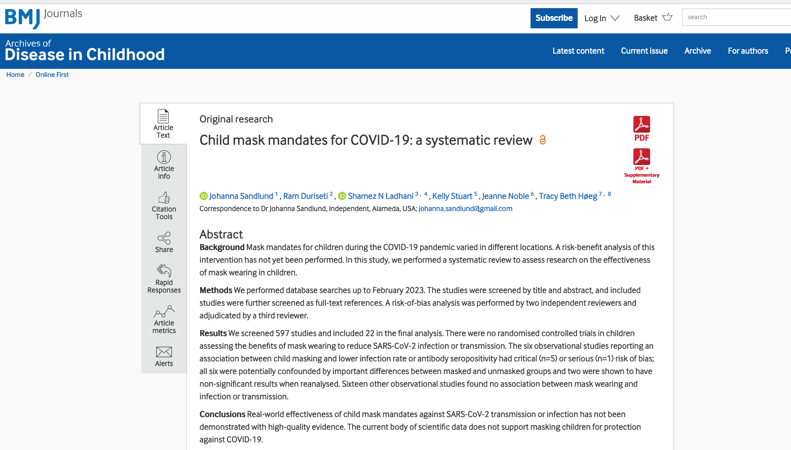 screenshot adc.bmj.com