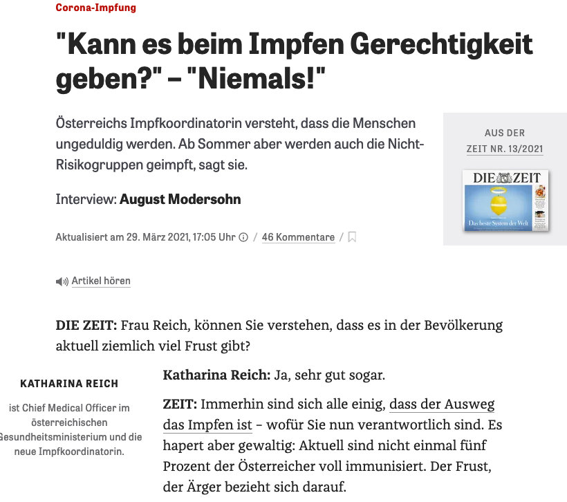screenshot zeit.de