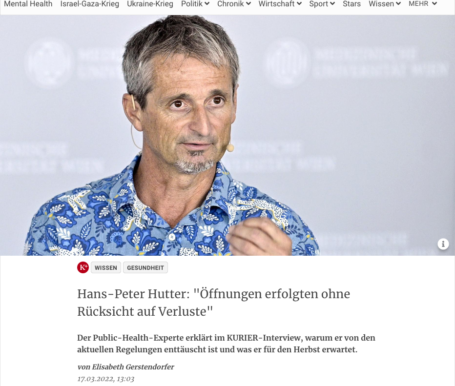 screenshot kurier.at